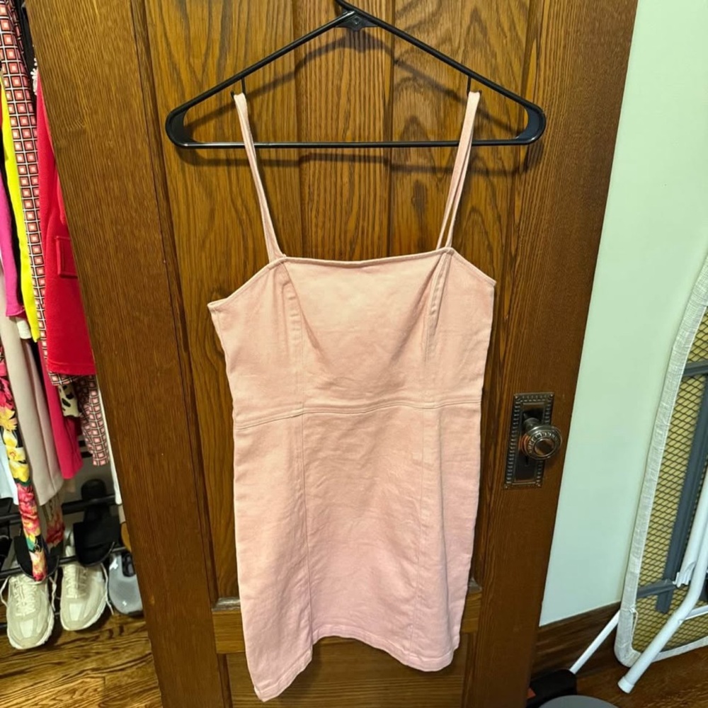 Pink Spaghetti Strap Dress
